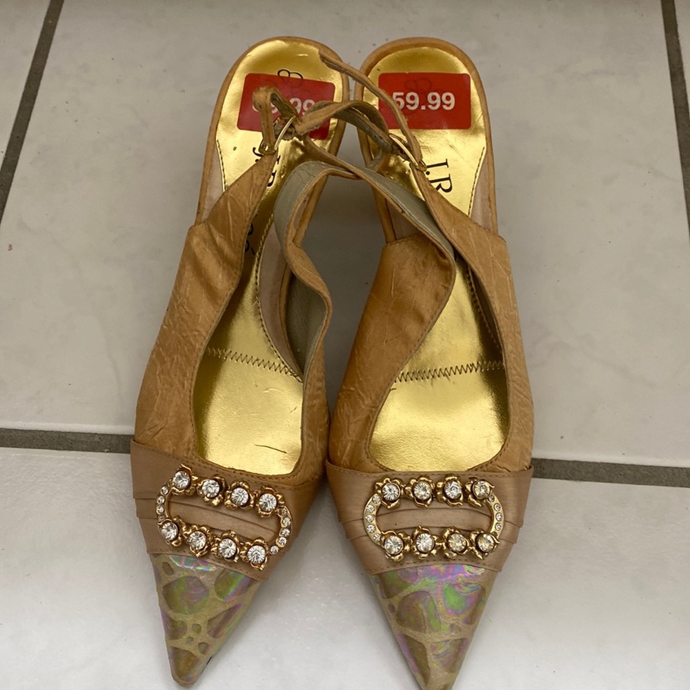 J.Renee Gold Diamond Heels